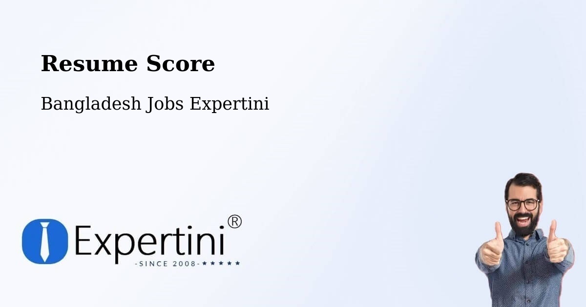 Resume Score & Job Description Match Tool – Ramnagar - Bangladesh Jobs Expertini
